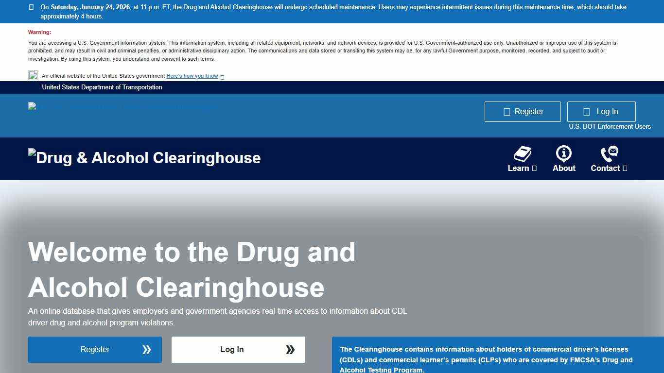 Drug & Alcohol Clearinghouse